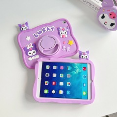 BEISOKY Cute 3D Silicone Cartoon Characters Kickstand Tablet Case for iPad Pro9.7 /10.5/10.9/11 Inch Tab Protective Case Cover
