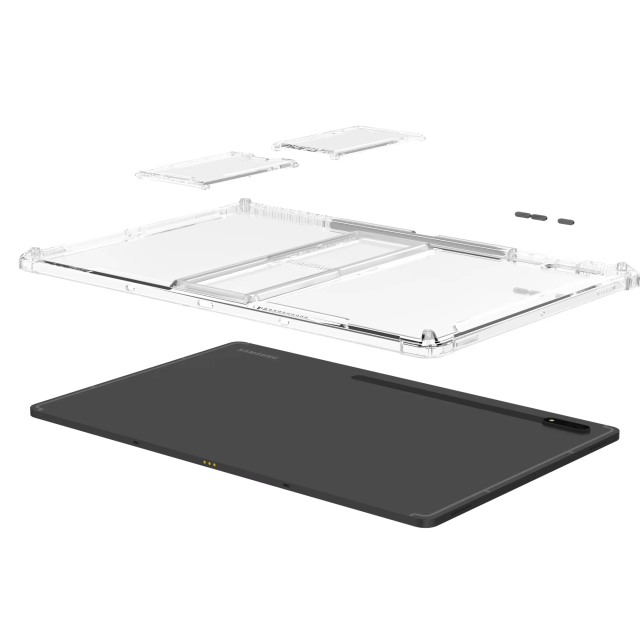 BEISOKY Lightweight Clear Kickstand TPU Transparent Shockproof Cover for iPad