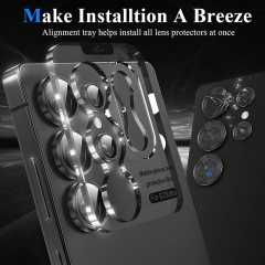 BEISOKY Metal Lens Protector Aluminium Alloy Color Spiral Cell Phone Camera Lens Protector for Samsung S25 ultra