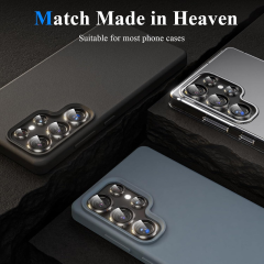 BEISOKY Metal Lens Protector Aluminium Alloy Color Spiral Cell Phone Camera Lens Protector for Samsung S25 ultra