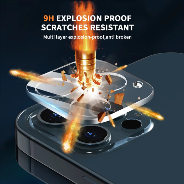BEISOKY 3D Clear Moblie Phone Tempered Glass Full Cover Camera Lens Protector