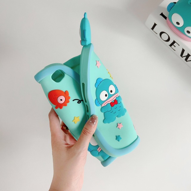 BEISOKY 360 Rotating Disc Silicone Cartoon Cute Soft Lovely Tablet Case for Ipad Mini 4 5