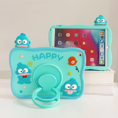 BEISOKY 360 Rotating Disc Silicone Cartoon Cute Soft Lovely Tablet Case for Ipad Mini 4 5