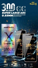 BEISOKY Full Glue 300CC ESD Transparent Super X Screen Tempered Glass for iPhone 16 Pro Max