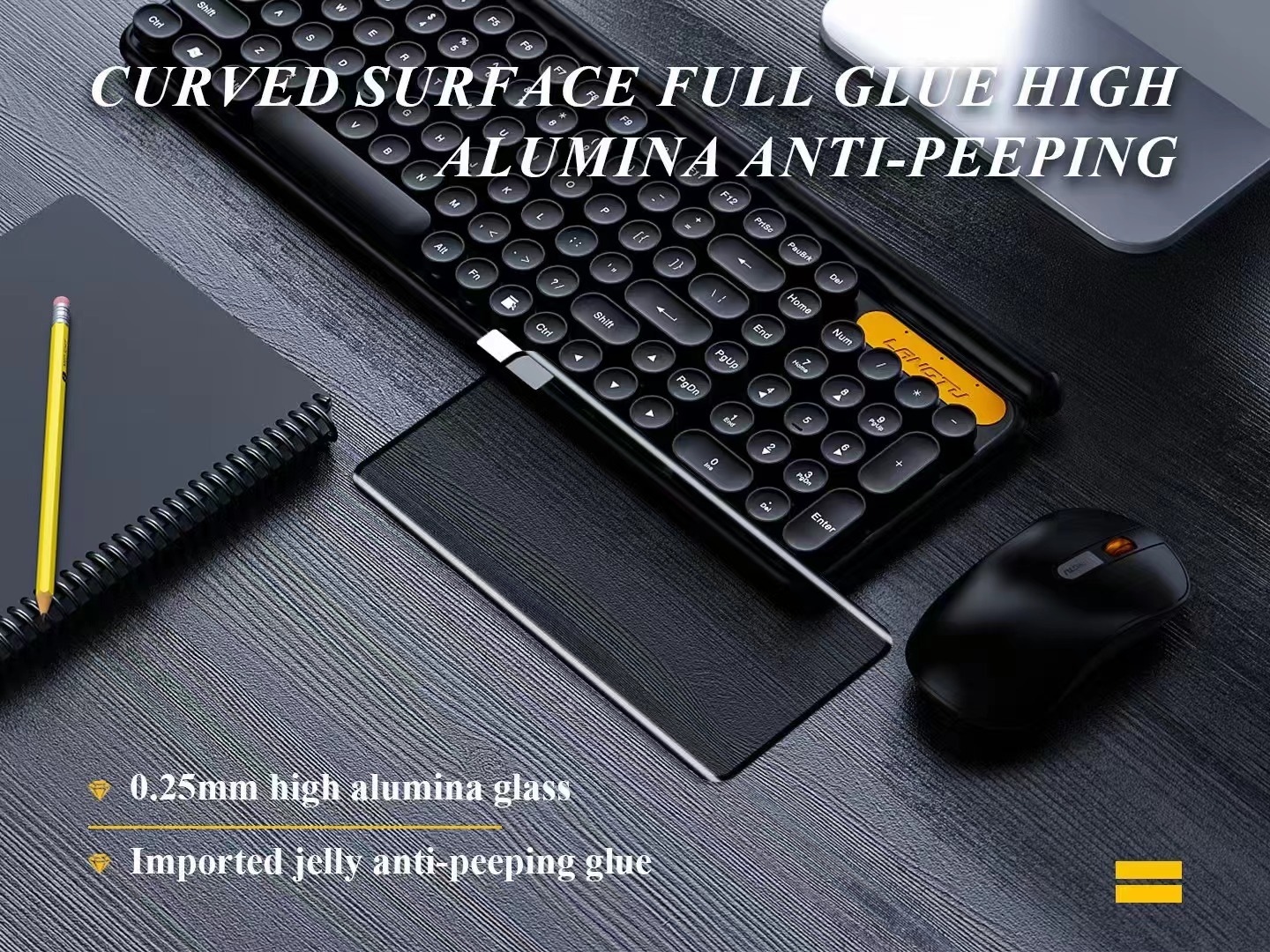 BEISOKY 3D Full Glue Anti Spy Privacy Glass for Samsung Galaxy S24 Plus S24 Ultra S23 S22 S21