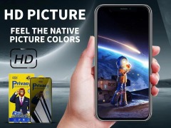 BEISOKY Super X Anti Static Privacy Glass ESD High Quality Full Glue Full Cover Tempered Glass Screen Protector for Iphone 15 Pro Max