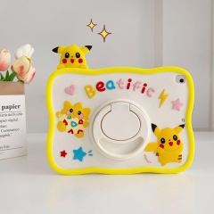 BEISOKY 3D Cartoon Pokemen Design Silicone 360° Rotating Stand Case for iPad Pro 12.9 2018 2020 2021