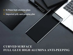 BEISOKY 3D Full Glue Anti Spy Privacy Glass for Samsung Galaxy S24 Plus S24 Ultra S23 S22 S21