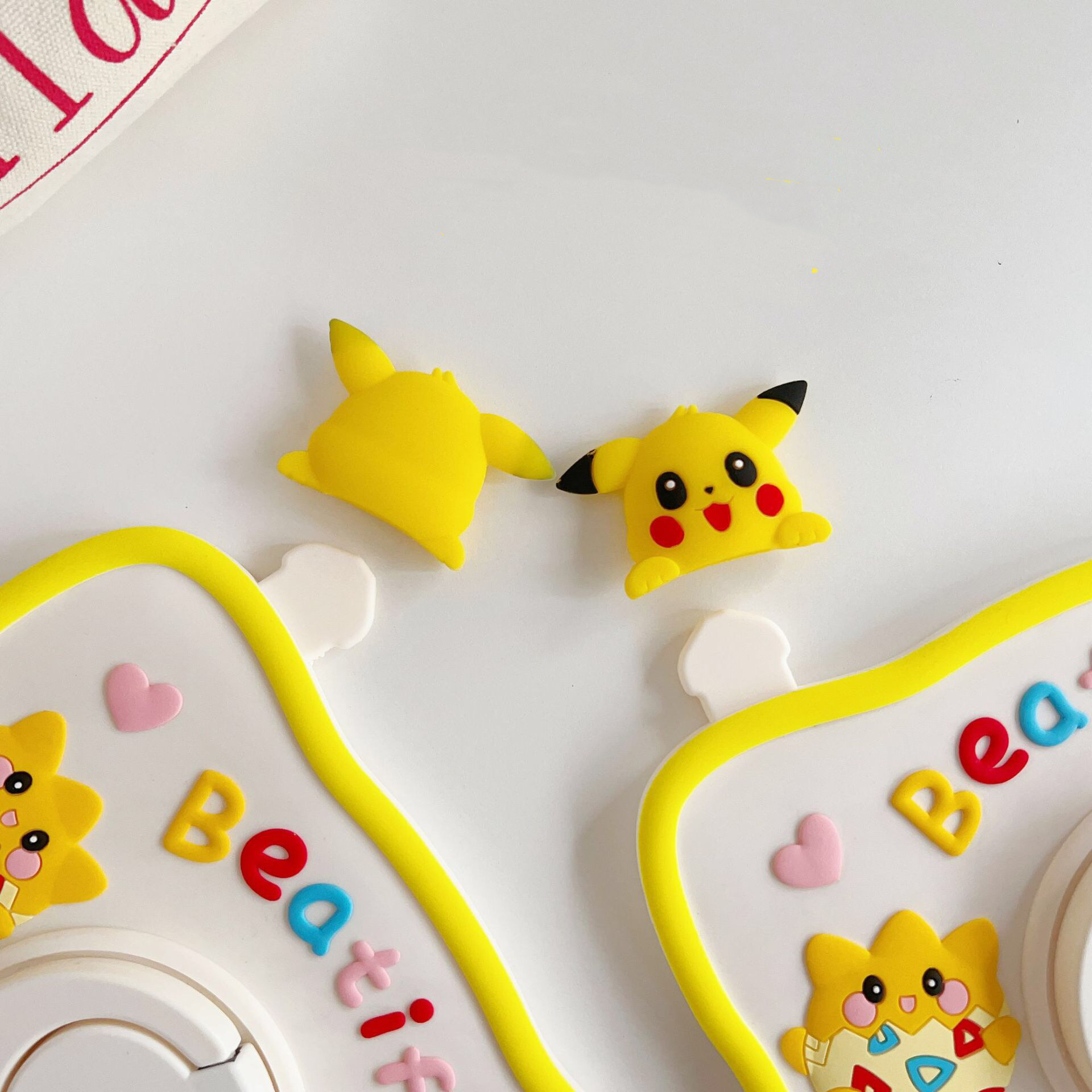 BEISOKY 3D Cartoon Pokemen Design Silicone 360° Rotating Stand Case for iPad Pro 12.9 2018 2020 2021