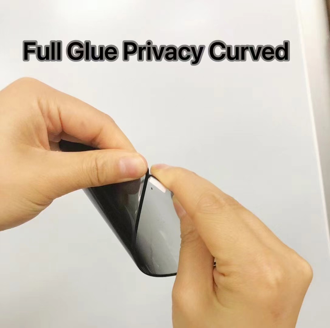 BEISOKY 3D Full Glue Anti Spy Privacy Glass for Samsung Galaxy S24 Plus S24 Ultra S23 S22 S21