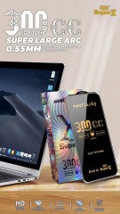 BEISOKY Full Glue 300CC ESD Transparent Super X Screen Tempered Glass for iPhone 16 Pro Max