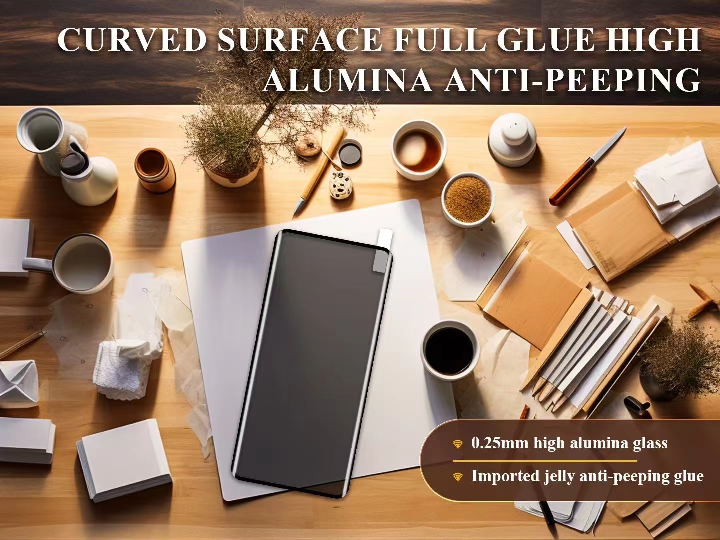 BEISOKY 3D Full Glue Anti Spy Privacy Glass for Samsung Galaxy S24 Plus S24 Ultra S23 S22 S21