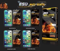 BEISOKY Strong Tempered Glass Full Cover Dust-proof ESD Anti Static Screen Protector for Samsung