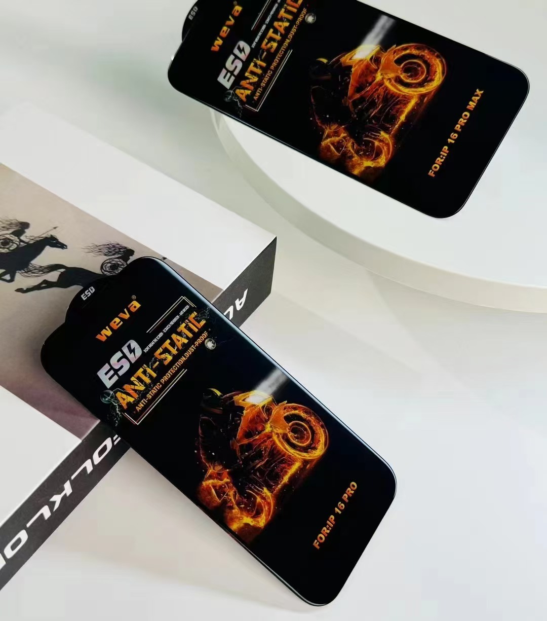 BEISOKY Strong Tempered Glass Full Cover Dust-proof ESD Anti Static Screen Protector for Samsung