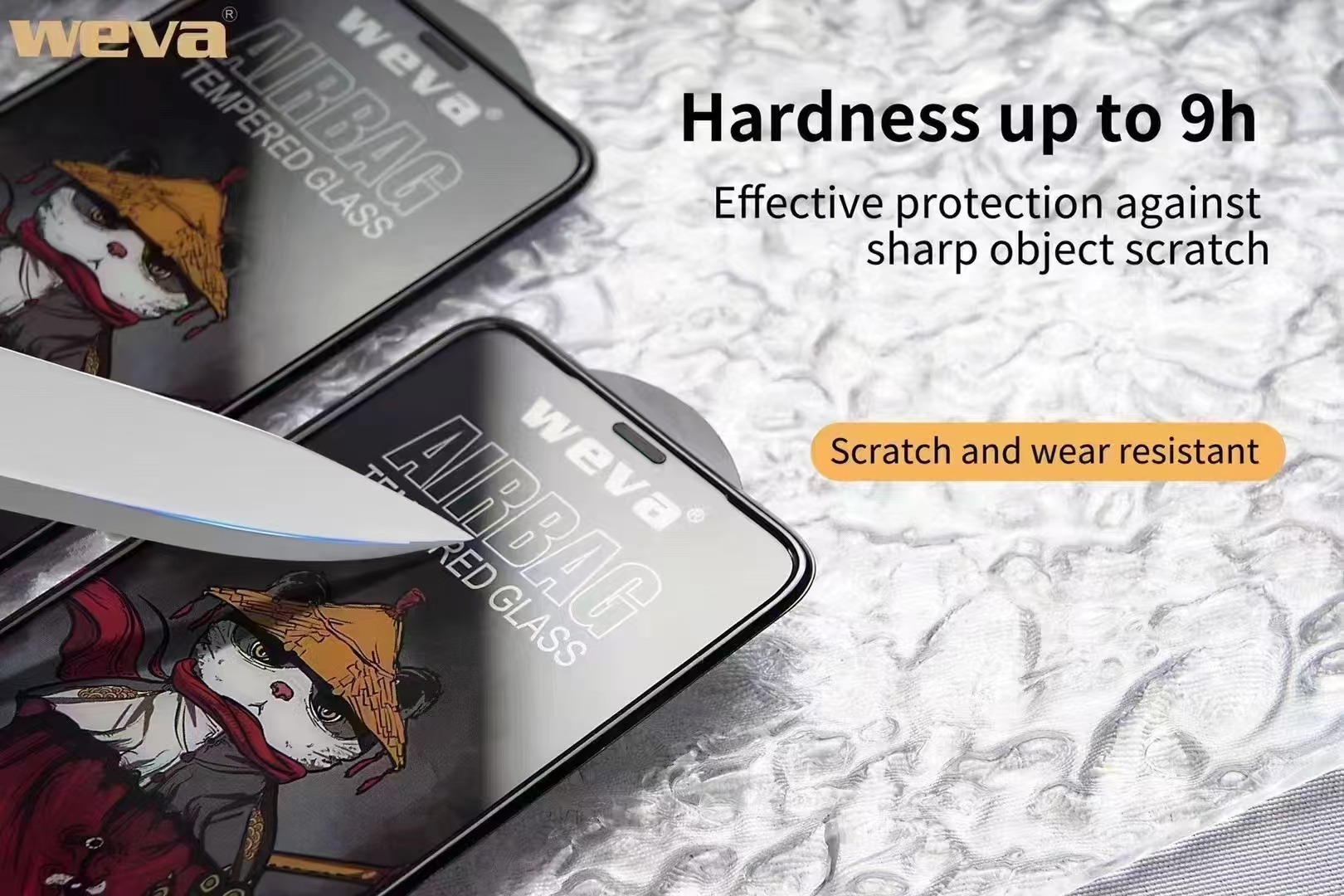 BEISOKY 18D Airbag Edge HD Transparent Anti Shockproof Screen Protector Tempered Glass
