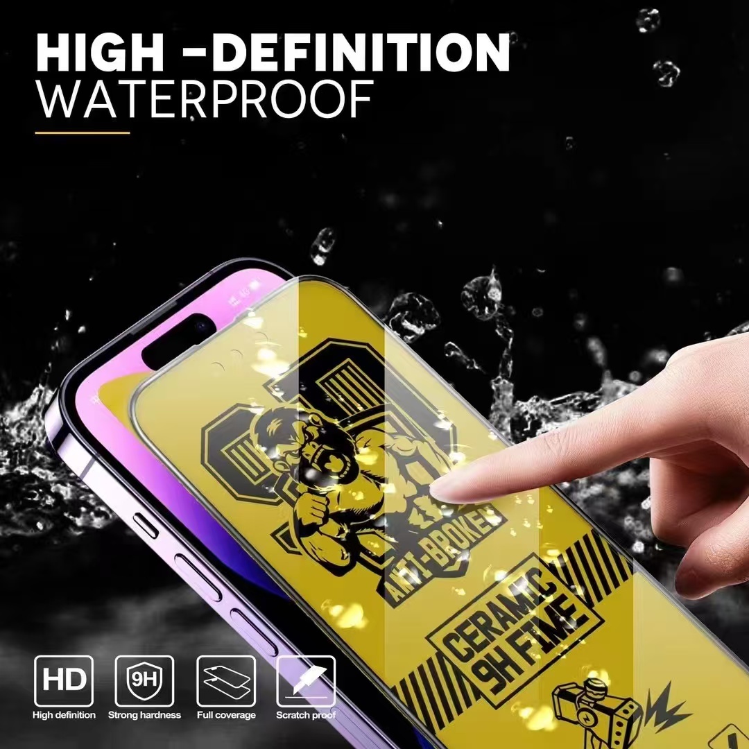 BEISOKY Upgraded 9H King Kong HD Matte Ceramic Screen Protector Gorilla Electroplating Ceramic Film