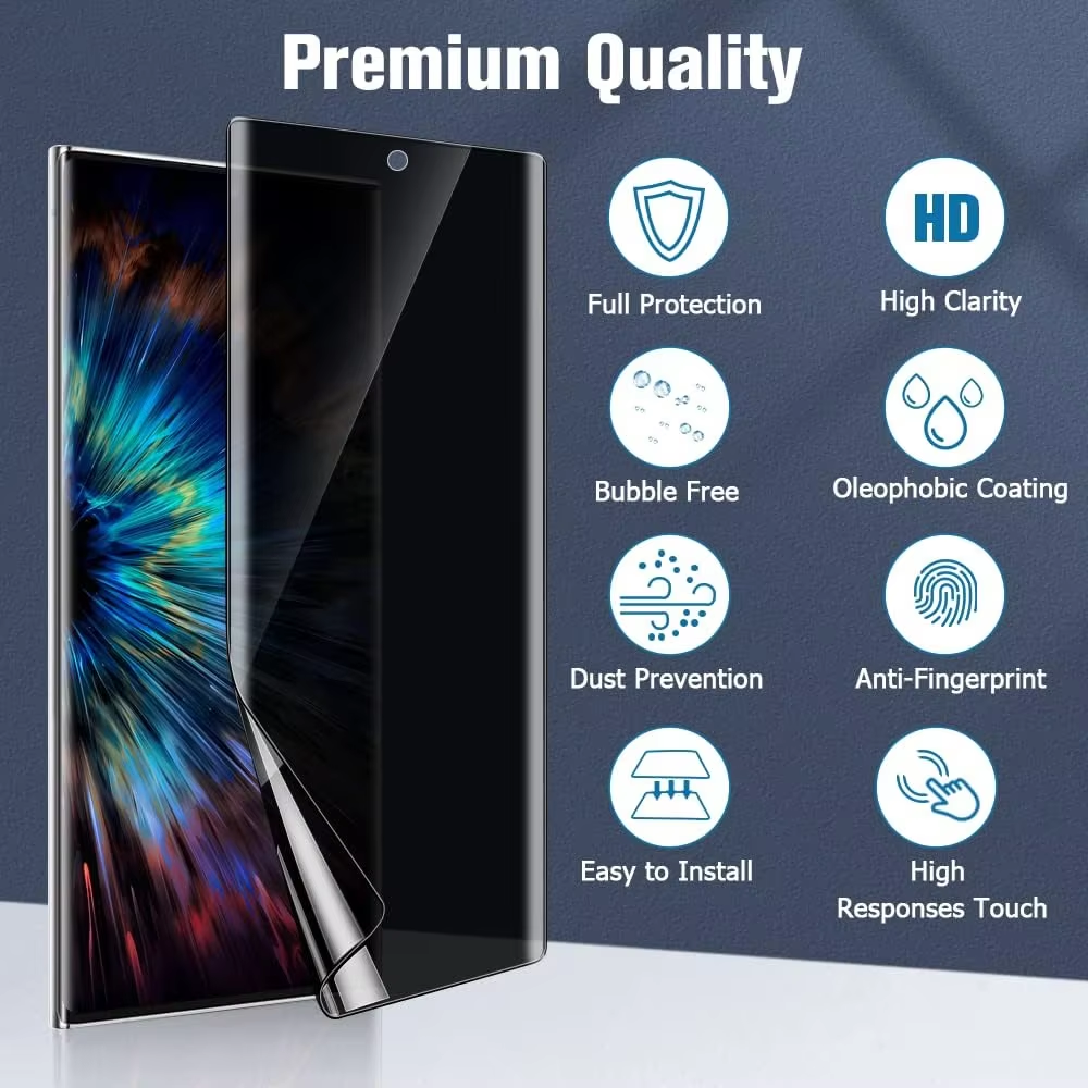 BEISOKY Privacy Hydrogel Screen Protector Film S23 Ultra Plus TPU Hydrogel Privacy Film for Samsung S22 S21 Note 20 Ultra