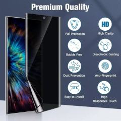 BEISOKY Privacy Hydrogel Screen Protector Film S23 Ultra Plus TPU Hydrogel Privacy Film for Samsung S22 S21 Note 20 Ultra