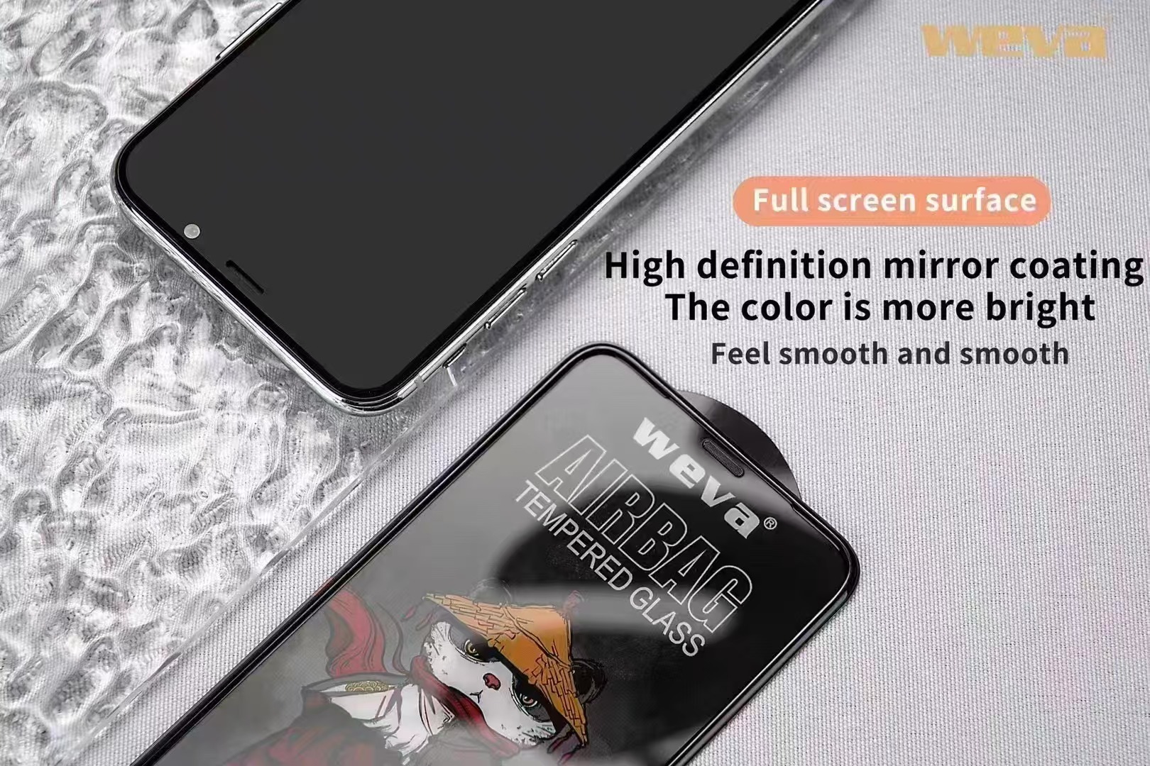BEISOKY 18D Airbag Edge HD Transparent Anti Shockproof Screen Protector Tempered Glass