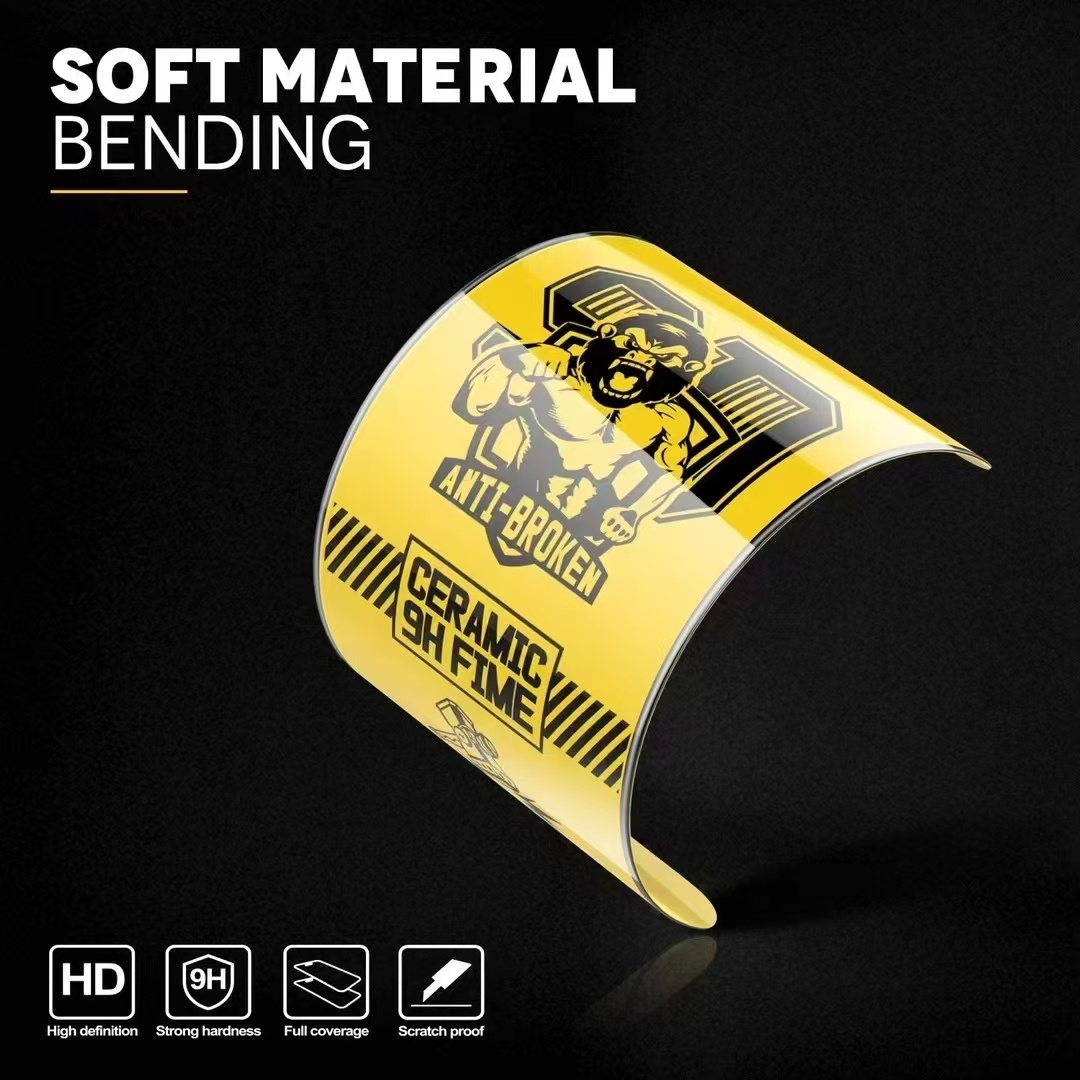 BEISOKY Upgraded 9H King Kong HD Matte Ceramic Screen Protector Gorilla Electroplating Ceramic Film