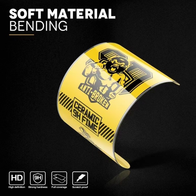 BEISOKY Upgraded 9H King Kong HD Matte Ceramic Screen Protector Gorilla Electroplating Ceramic Film