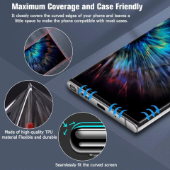BEISOKY Privacy Hydrogel Screen Protector Film S23 Ultra Plus TPU Hydrogel Privacy Film for Samsung S22 S21 Note 20 Ultra