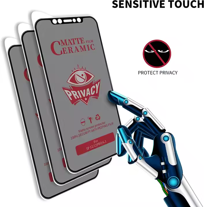 BEISOKY Wholesale Privacy Pet Pmma Ceramic Film for Samsung Itel Iphone Infinix 9d Matte Clear Anti Spy Ceramic Screen Protector