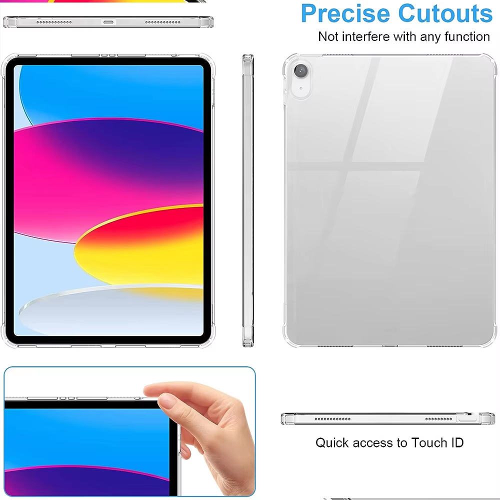 BEISOKY Anti Shock TPU Silicon Transparent Cover for iPad Mini 6 Case for iPad Mini 7 Cover 8.3 Inch