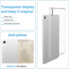 BEISOKY Anti Shock TPU Silicon Transparent Cover for iPad Mini 6 Case for iPad Mini 7 Cover 8.3 Inch