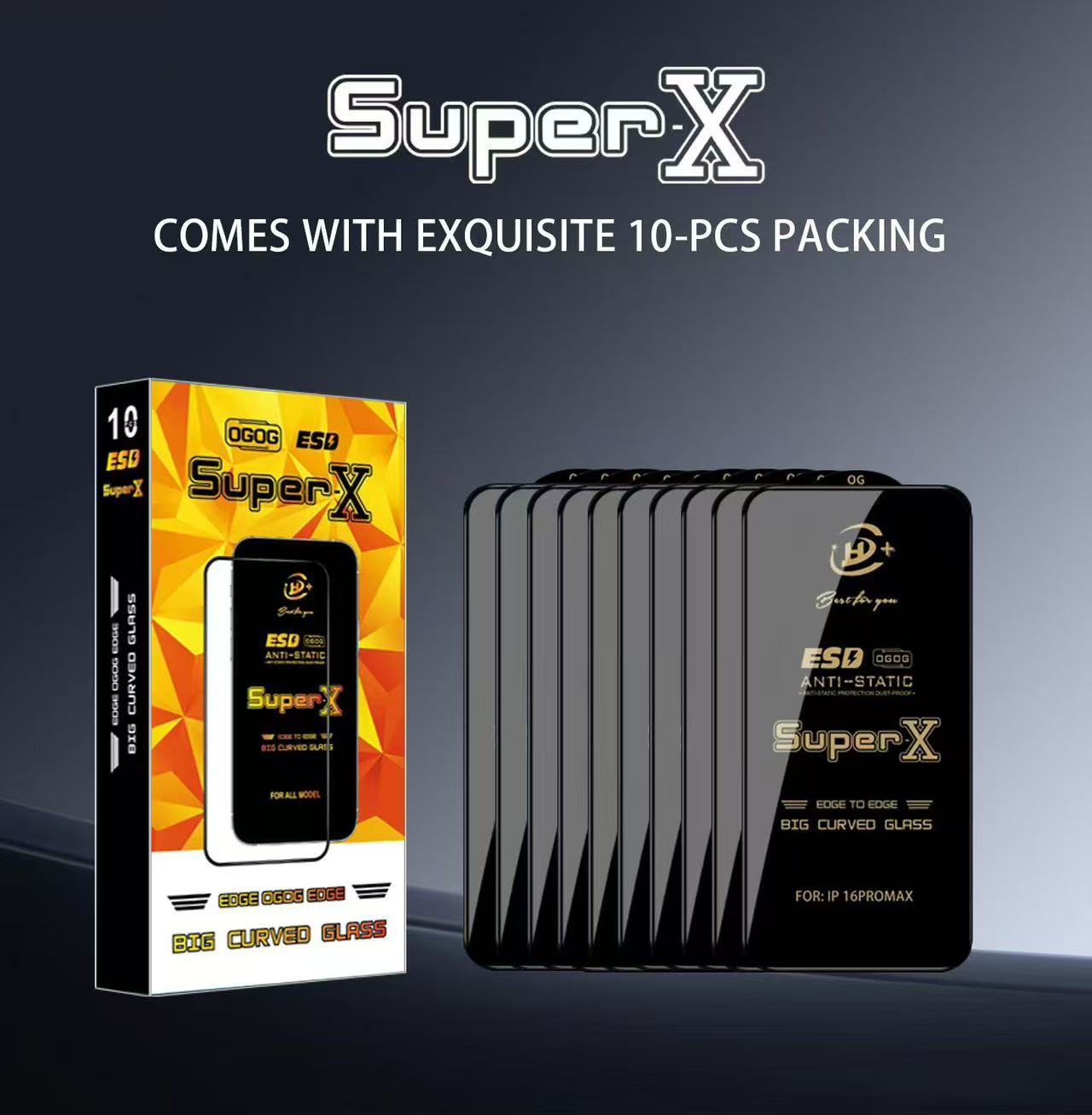 BEISOKY Mobile Super X Esd Screen Protector Glass Telephone Accessories Anti-Static Screen Protectors