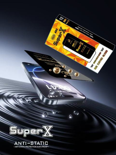 BEISOKY Mobile Super X Esd Screen Protector Glass Telephone Accessories Anti-Static Screen Protectors