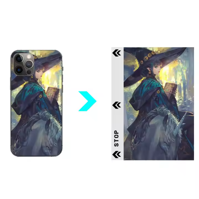 BEISOKY Colorful Cartoon Mobile Back Cover Sticker Mobile Back Stickers Printer Photo Back Sticker Films for Mobile
