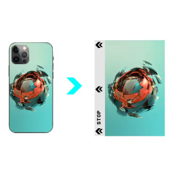 BEISOKY Colorful Cartoon Mobile Back Cover Sticker Mobile Back Stickers Printer Photo Back Sticker Films for Mobile