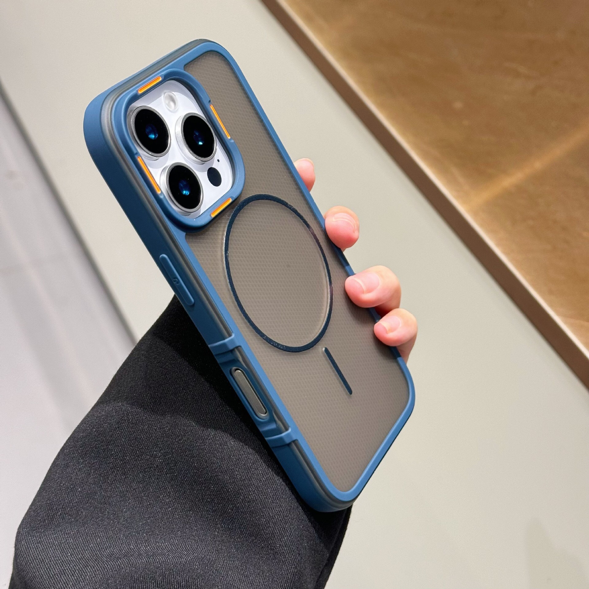 BEISOKY Strong Anti-Drop Matte Translucent Magnetic Phone Case for iPhone 16 15 14 13 12 11 Pro Max Plus Shockproof Back Cover