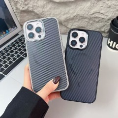 BEISOKY Luxury Hardware Carbon Fiber Defender Magnetic Armor Case for iPhone 16 12 13 14 15 16 Pro Max Shockproof Back Cover