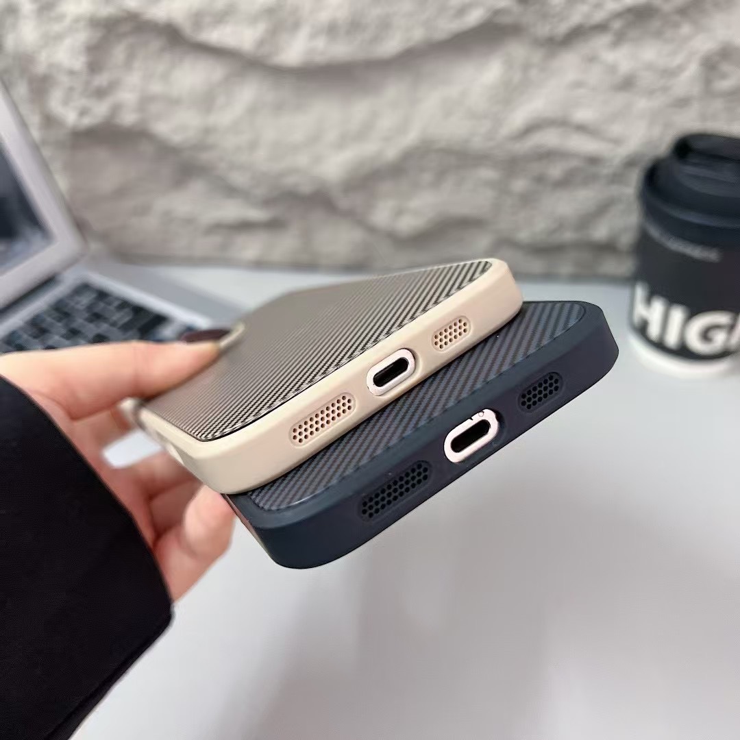 BEISOKY Luxury Hardware Carbon Fiber Defender Magnetic Armor Case for iPhone 16 12 13 14 15 16 Pro Max Shockproof Back Cover