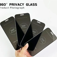BEISOKY New Arrival Anti-peeping Full Cover Anti Spy 360 Degree Privacy Glass Screen Protector for iPhone 16 15 14 Pro Max