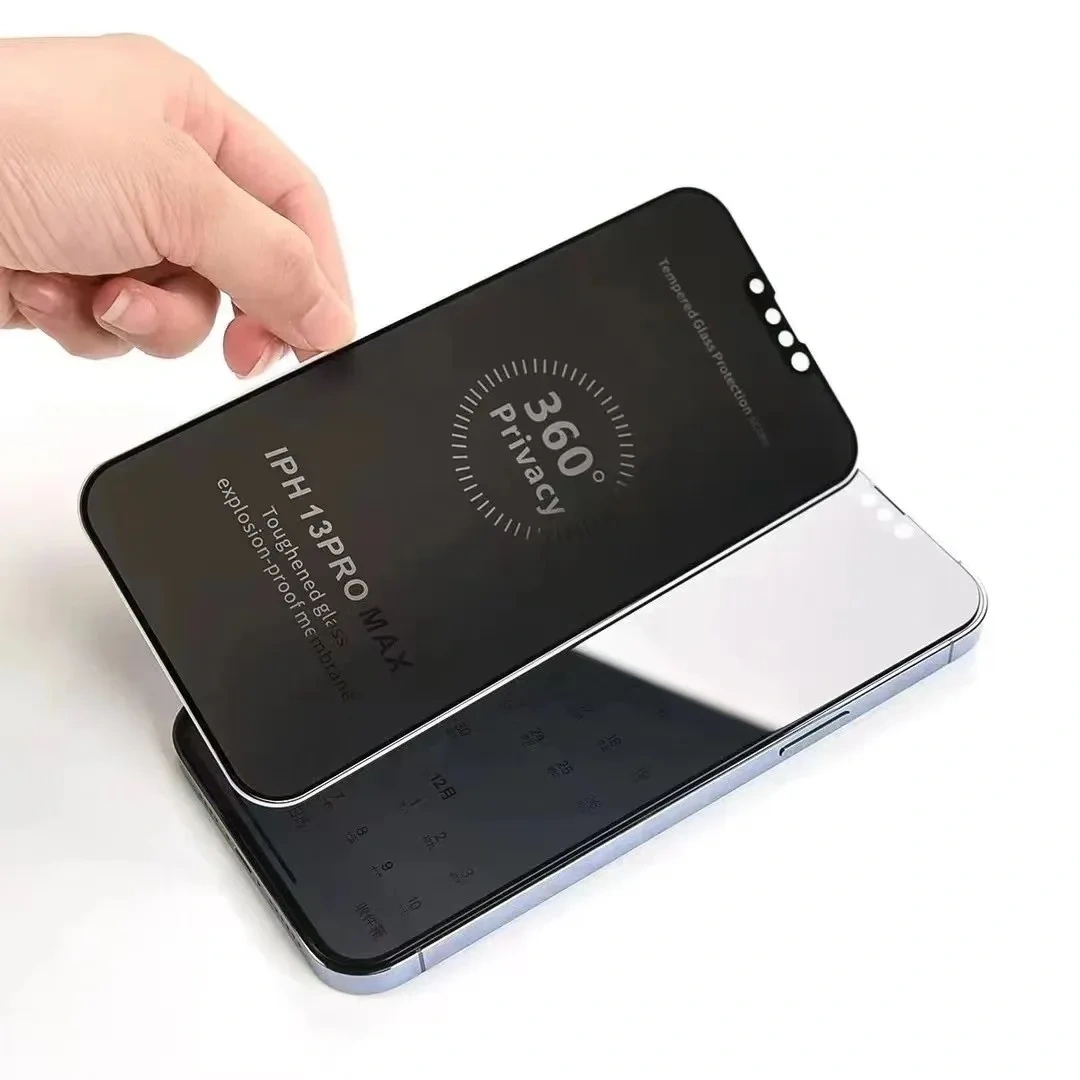 BEISOKY New Arrival Anti-peeping Full Cover Anti Spy 360 Degree Privacy Glass Screen Protector for iPhone 16 15 14 Pro Max