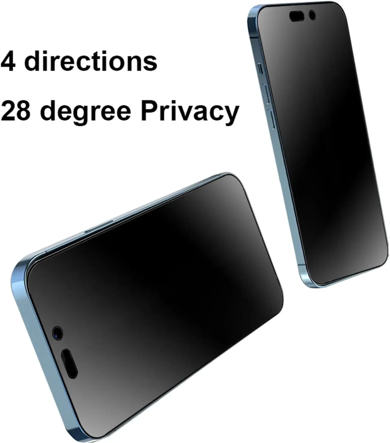 BEISOKY Best Matte Privacy Tempered Glass Mobile Phone Film Anti Spy 360 Privacy Screen Protector for iPhone 16 Pro Max