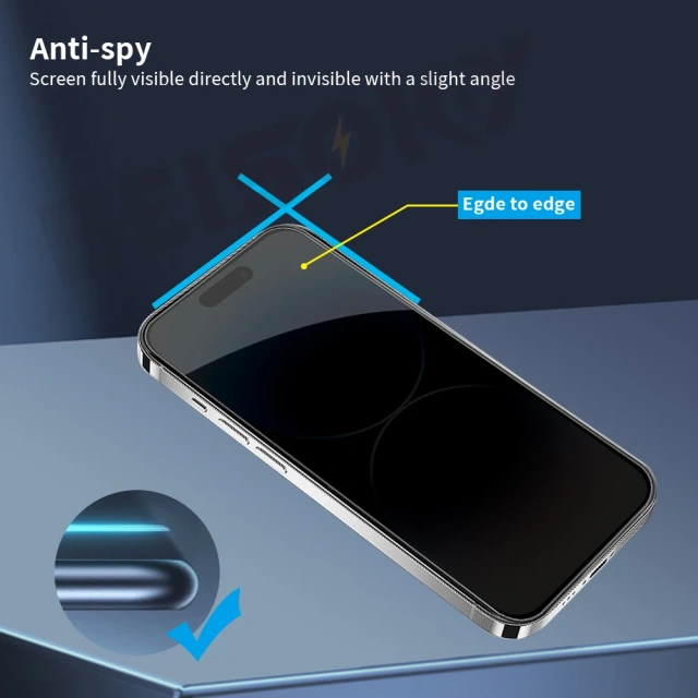 BEISOKY Full Cover Mobile Phone Privacy Anti-spy Tempered Glass Privacy Screen Protector Film for iphone 13 14 15 16