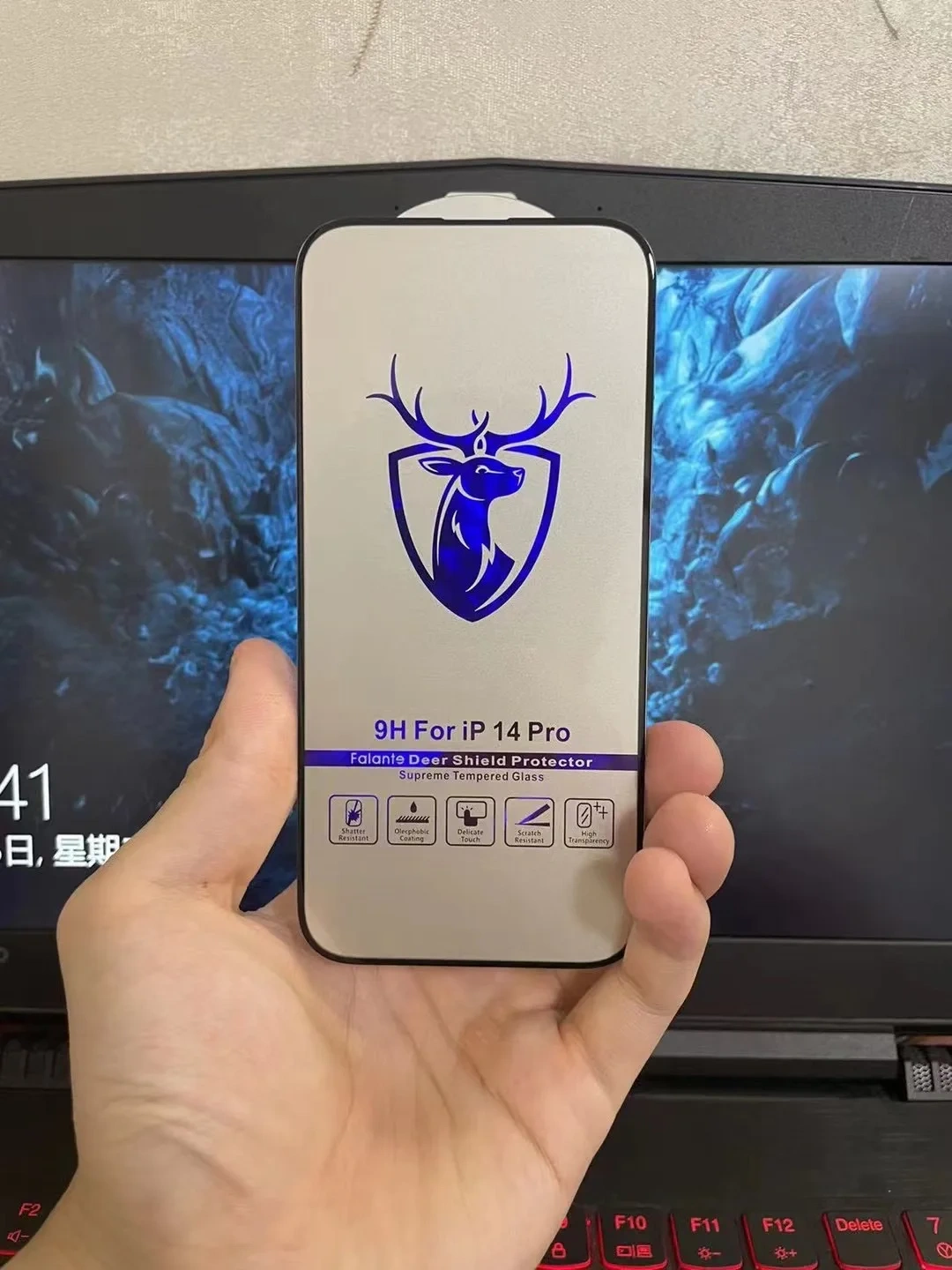 BEISOKY Factory Wholesale 9h Full Gule ESD Screen Protector Anti Static High Transparent Mobile Phone Glass for Iphone 13 14 15 Pro Max