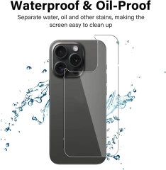 BEISOKY HD Clear Back Film Tempered Glass Screen Protectors for Iphone 15 14 13 12 11 Pro Max X XS XR MAX 6 7 8 Plus