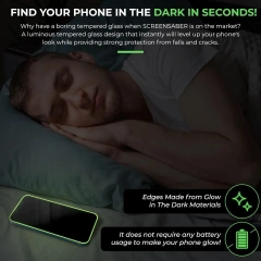 BEISOKY 9H High Clear Glow in Dark Anti-Scratch Mobile Phone Luminous Tempered Glass Screen Protectors for iPhone 16 pro max