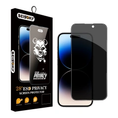 BEISOKY Full Cover Mobile Phone Privacy Anti-spy Tempered Glass Privacy Screen Protector Film for iphone 13 14 15 16