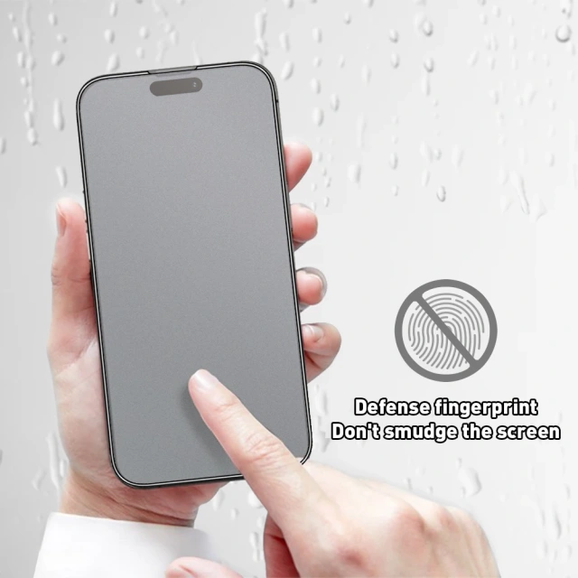 BEISOKY Easy to Install AG Full Cover Full Glue Anti Fingerprint Screen Protector AG Matte Tempered Glass for iPhone 15 16 17