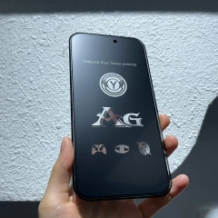 BEISOKY Easy to Install AG Full Cover Full Glue Anti Fingerprint Screen Protector AG Matte Tempered Glass for iPhone 15 16 17