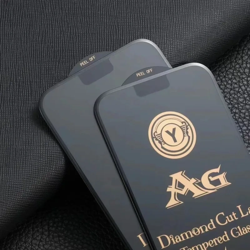 BEISOKY Premium Diamond Cut Lace 9H Tempered Glass Large Curve AG Matte Anti-Glare Tempered Glass Screen Protector for iPhone 15 16