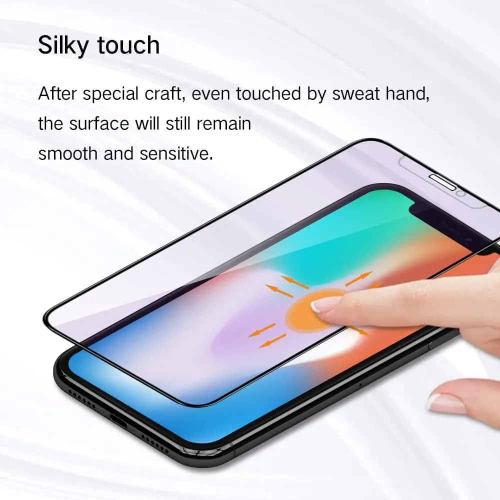BEISOKY Newest Blue Light Blocking AG Matte Tempered Glass Screen Protector Anti-Glare Anti Blue Light Glass for iPhone 14 15 16 17 Pro Max