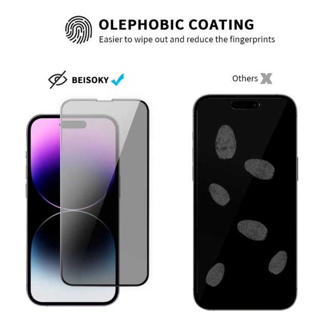 BEISOKY High Aluminum Privacy Anti Peep Glass Support Fingerprint Unlock Anti Spy Tempered Glass for Samsung S25 S25 Plus S25 ultra