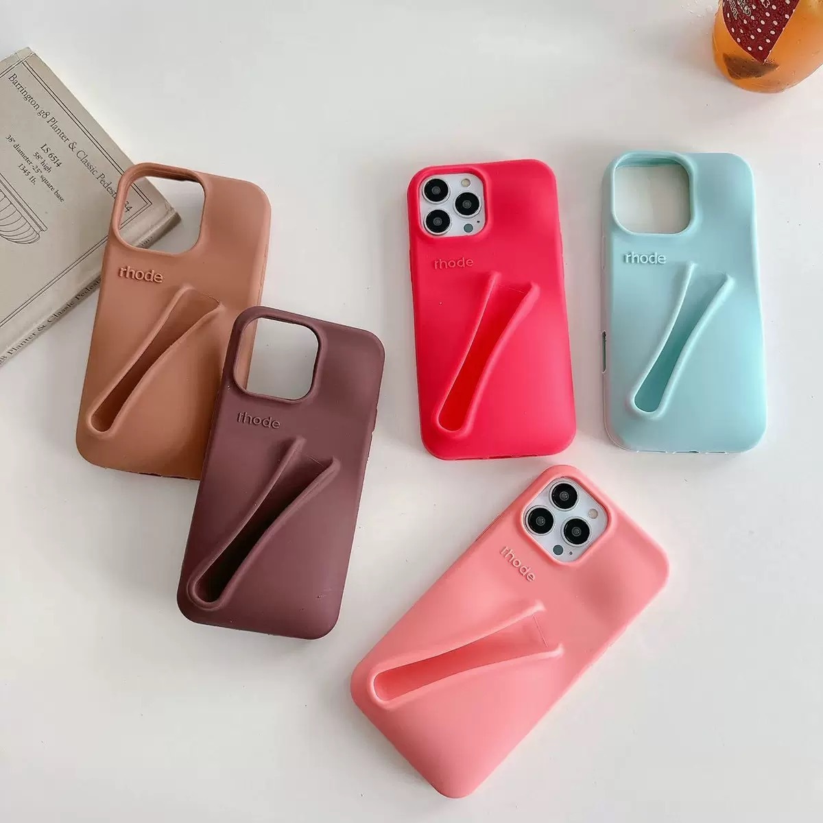 BEISOKY New Makeup-friendly Silky Smooth Convenient Accessory for Rhodes Lip Phone Case for iphone 11 12 13 14 15 16 17